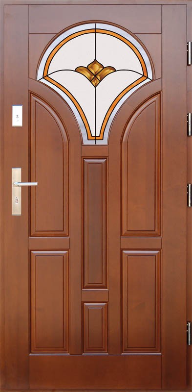 Drzwi zewnętrzne drewniane DERPAL D-28