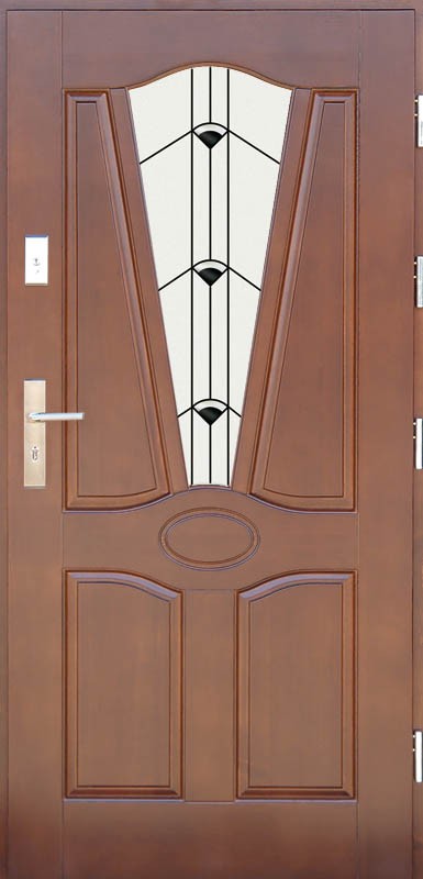 Drzwi zewnętrzne drewniane DERPAL D-31
