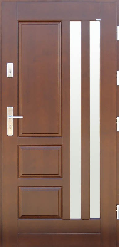 Drzwi zewnętrzne drewniane DERPAL D-43