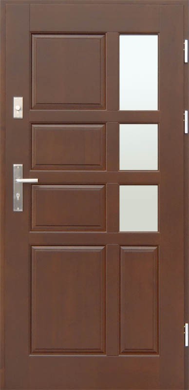 Drzwi zewnętrzne drewniane DERPAL D-45