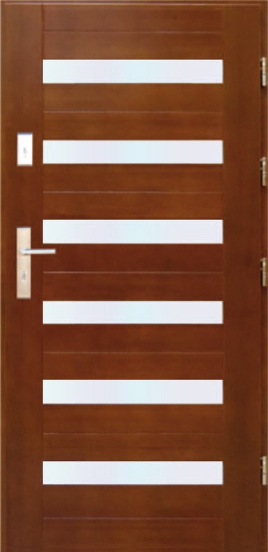 Drzwi zewnętrzne drewniane DERPAL D-48