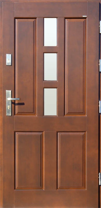 Drzwi zewnętrzne drewniane DERPAL D-55