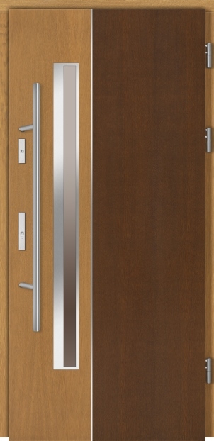 Drzwi zewnętrzne drewniane DOORSY Branca 01 2 kolory
