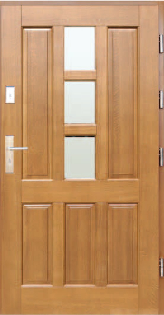 Drzwi zewnętrzne drewniane DERPAL D-54