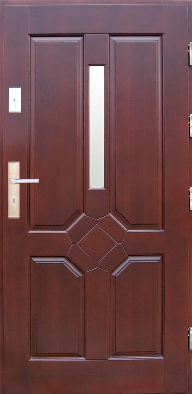 Drzwi zewnętrzne drewniane DERPAL D-10
