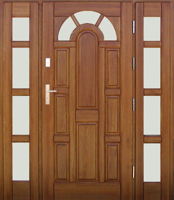 Drzwi zewnętrzne drewniane DERPAL DN-1