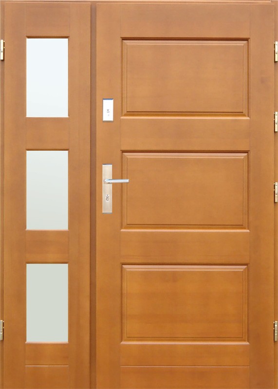 Drzwi zewnętrzne drewniane DERPAL DN-4