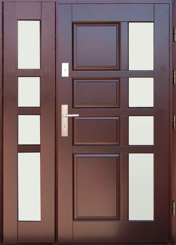 Drzwi zewnętrzne drewniane DERPAL DN-7