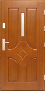 Drzwi zewnętrzne drewniane DERPAL D-12