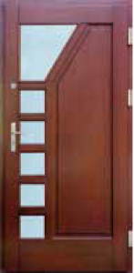 Drzwi zewnętrzne drewniane DERPAL D-63