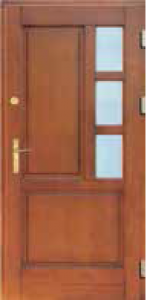 Drzwi zewnętrzne drewniane DERPAL D-65