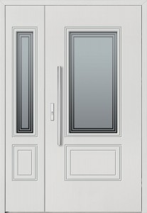 Drzwi zewnętrzne drewniane BARAŃSKI DRZWI DB 204a