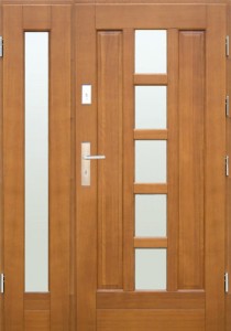 Drzwi zewnętrzne drewniane DERPAL DN-5