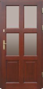 Drzwi zewnętrzne ramowo-szkieletowe DOORSY LOOS 4 SZYBY